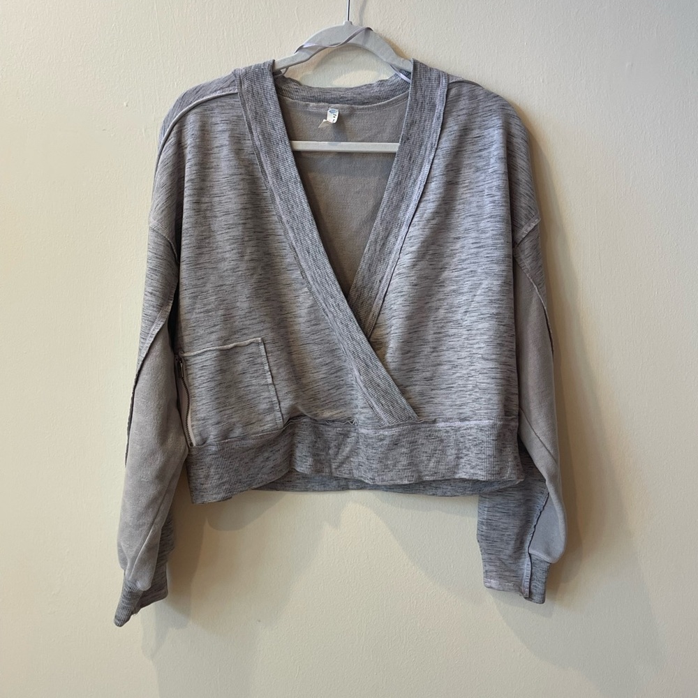 Free People Movement Kyoto Sweat Wrap Top